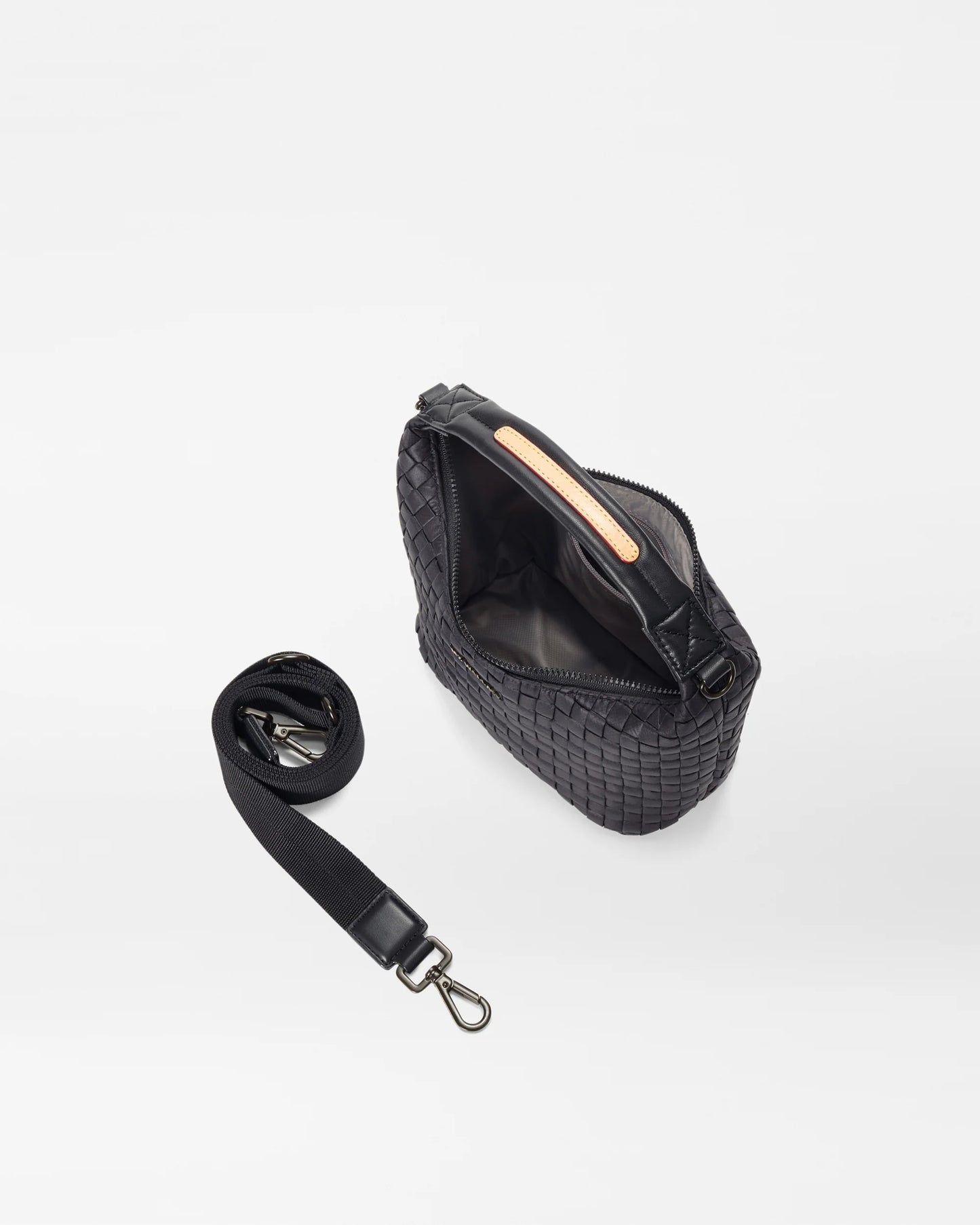 Mini Woven Hobo - Black