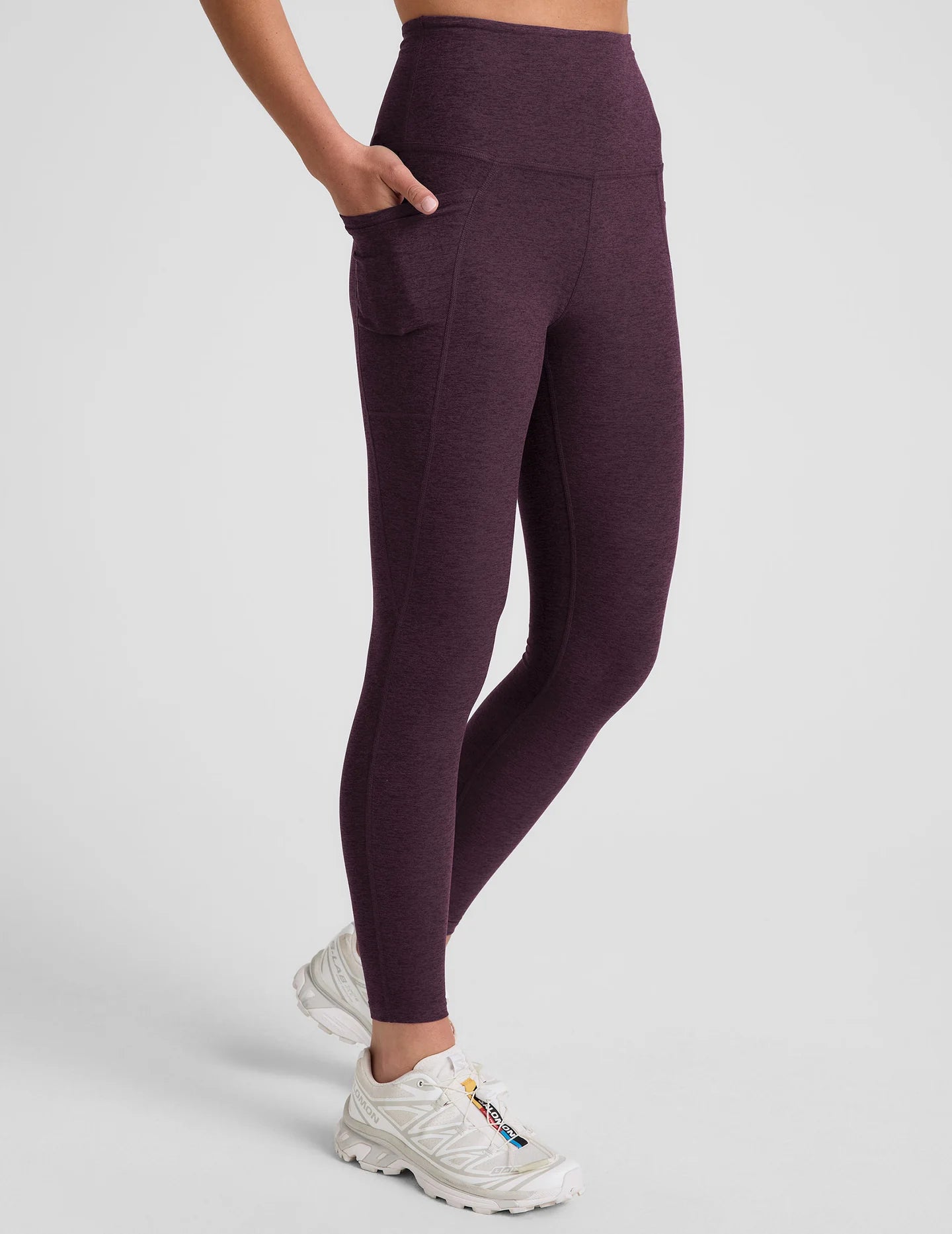 Out of Pocket Legging - Eggplant Purple