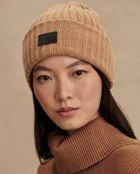 Elva Rib Beanie - Camel