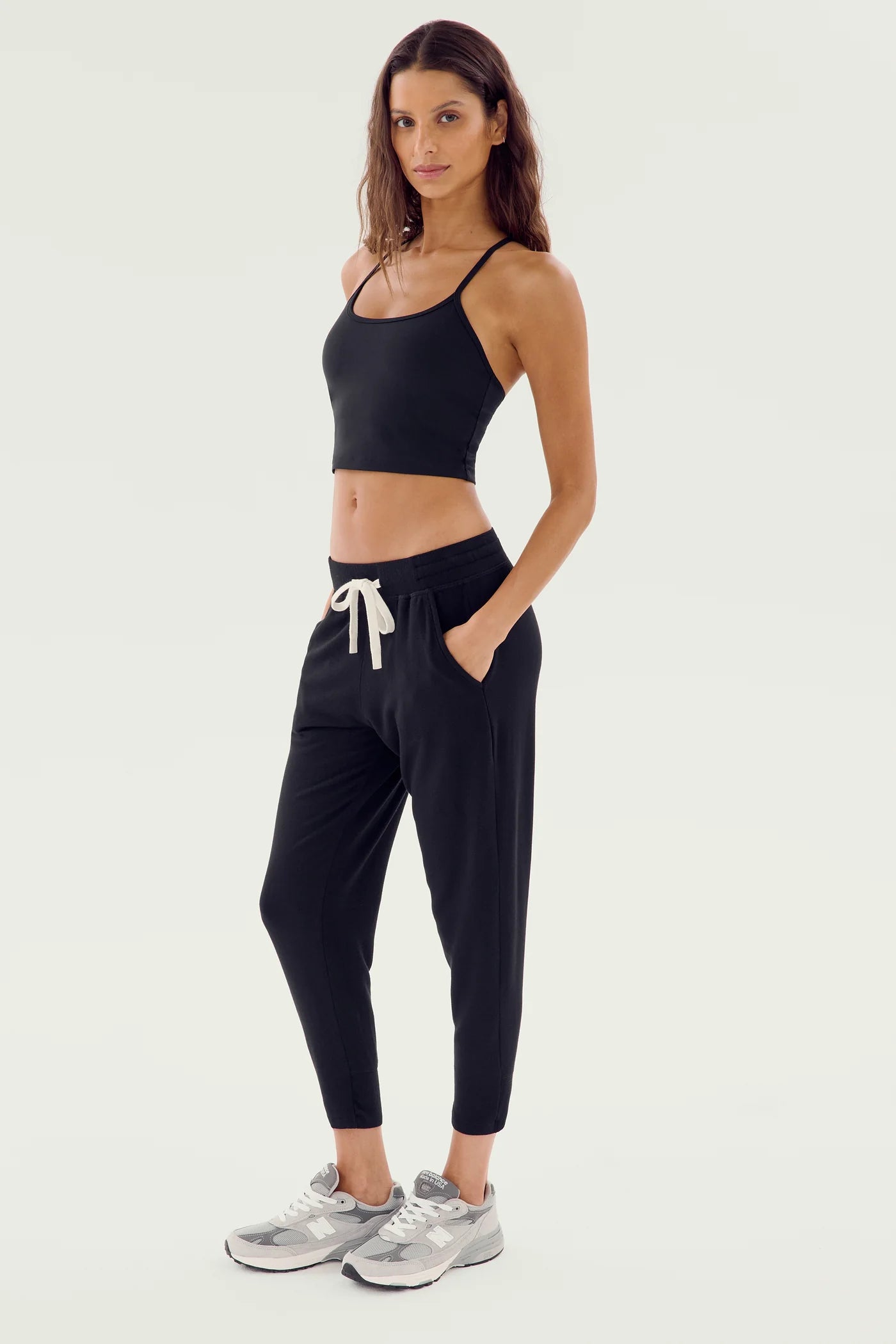 Joan Polo Sweatshirt/Reena Sweatpant - Black