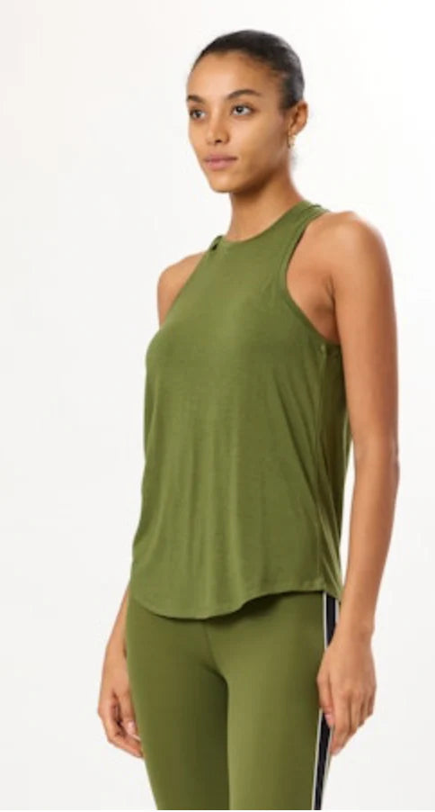 Toni Jersey Tank - Olive