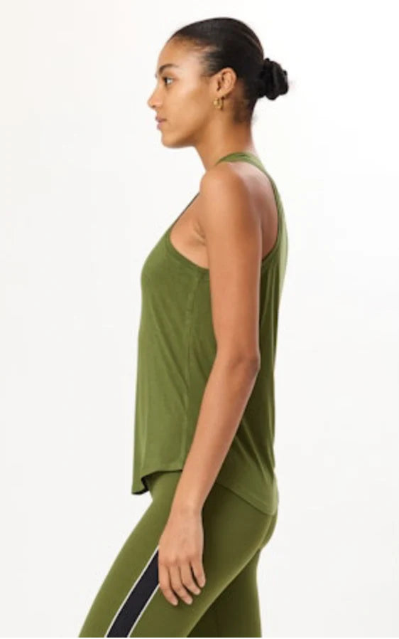 Toni Jersey Tank - Olive