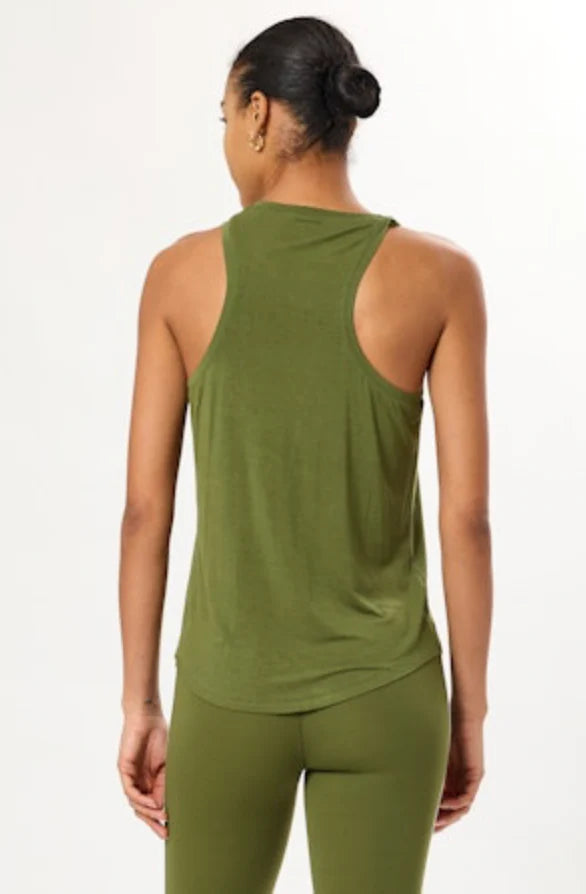 Toni Jersey Tank - Olive