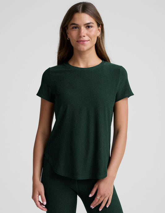 On the Low Tee - Dark Spruce Green