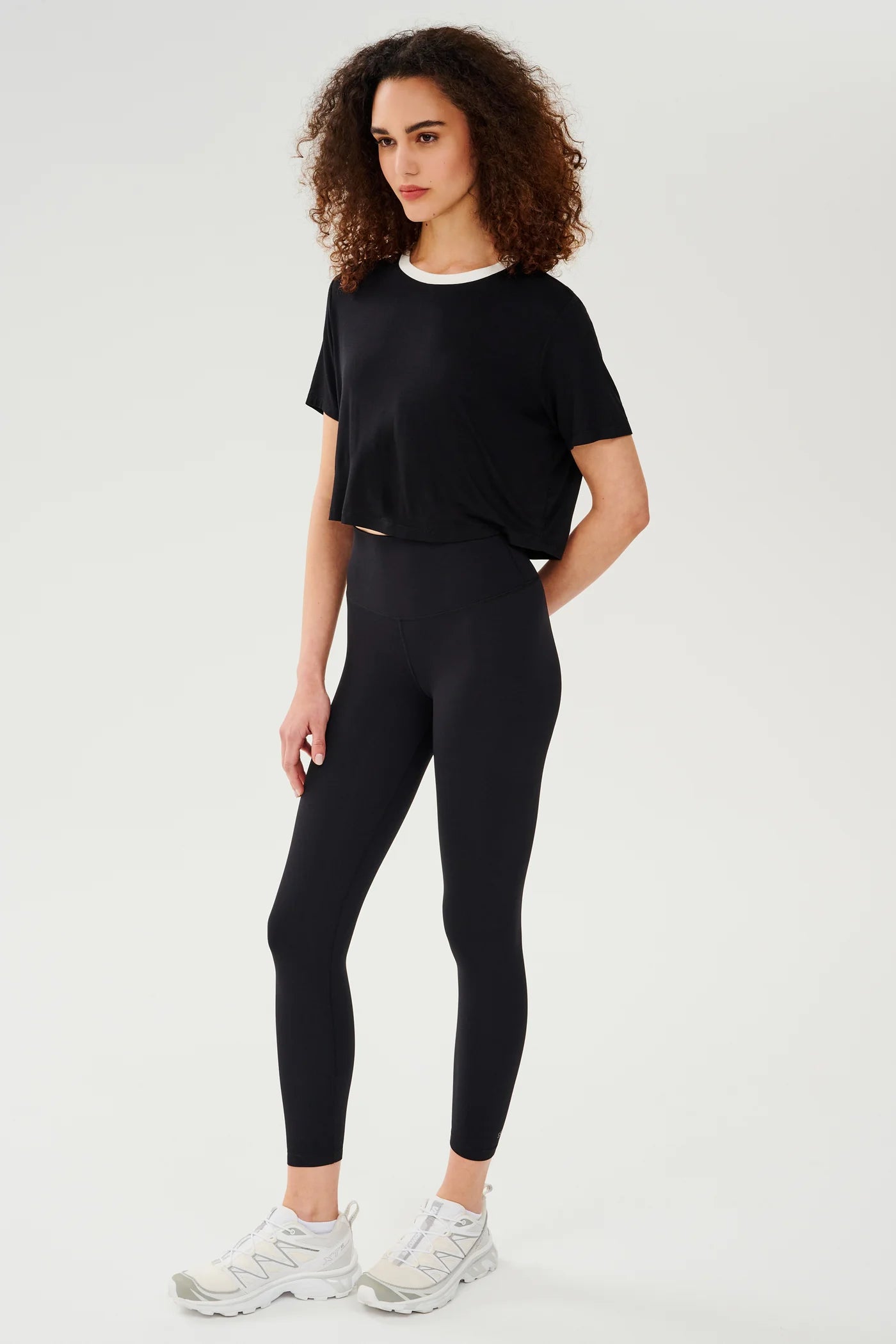 Djuna Crop Tee - Black