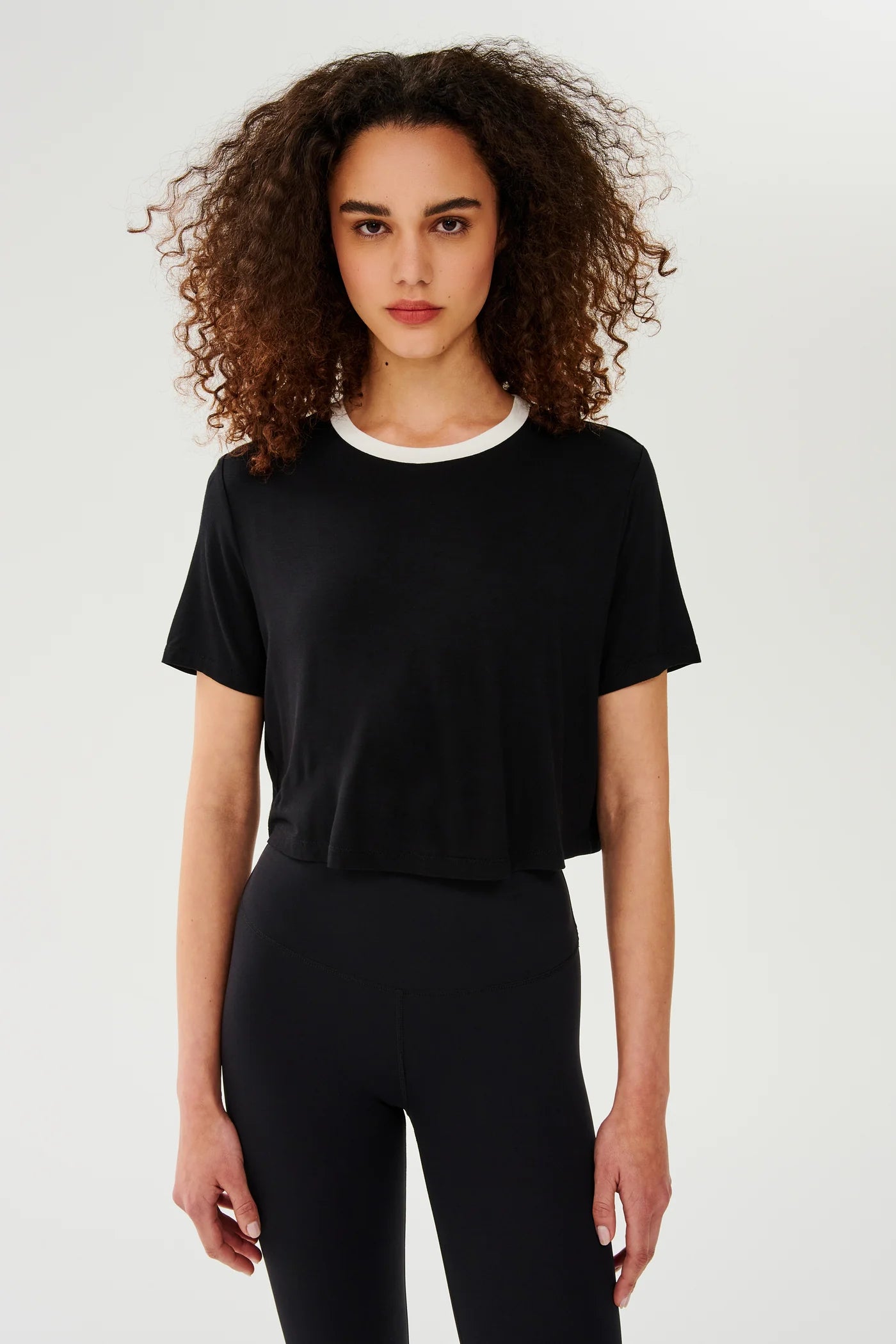 Djuna Crop Tee - Black