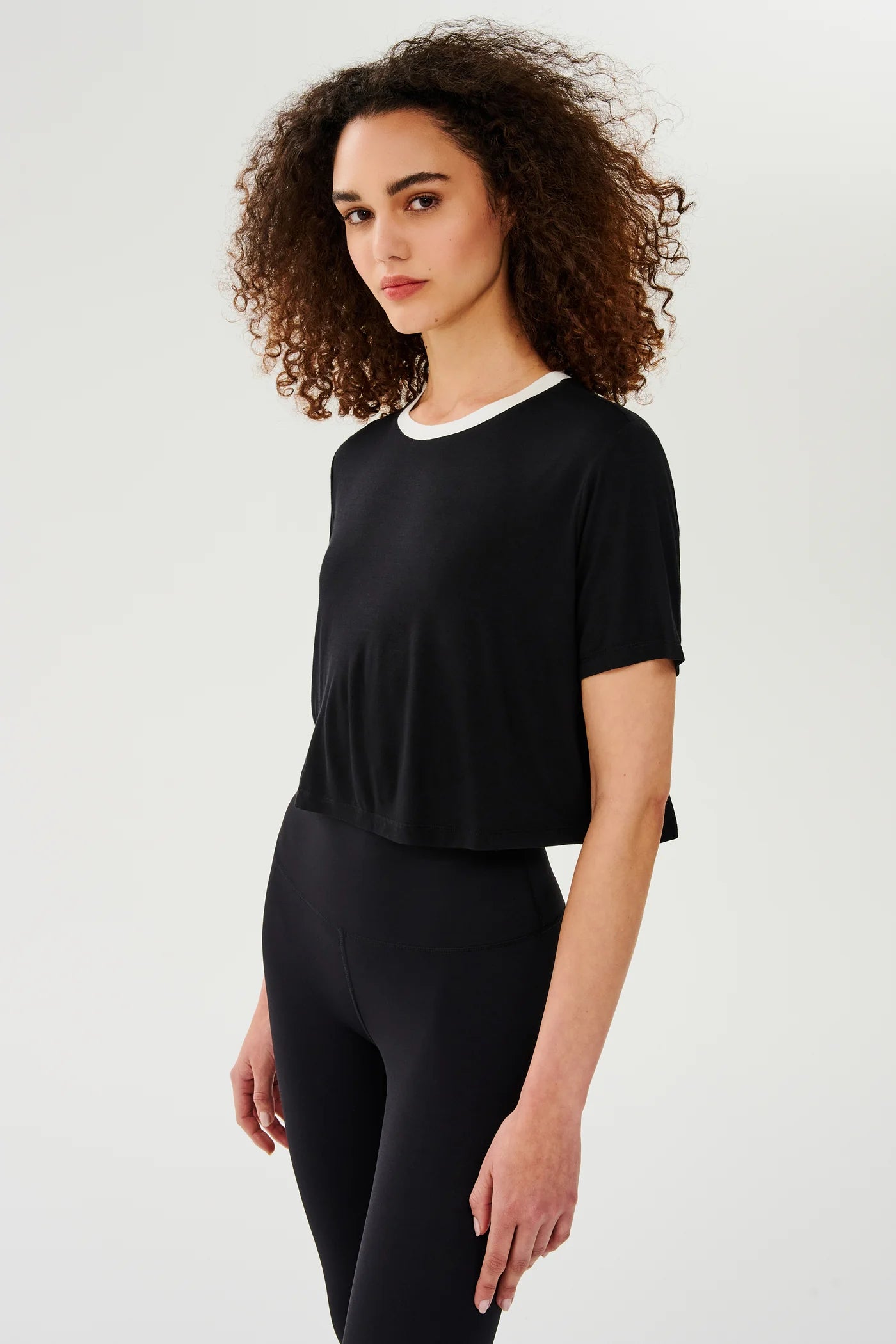 Djuna Crop Tee - Black