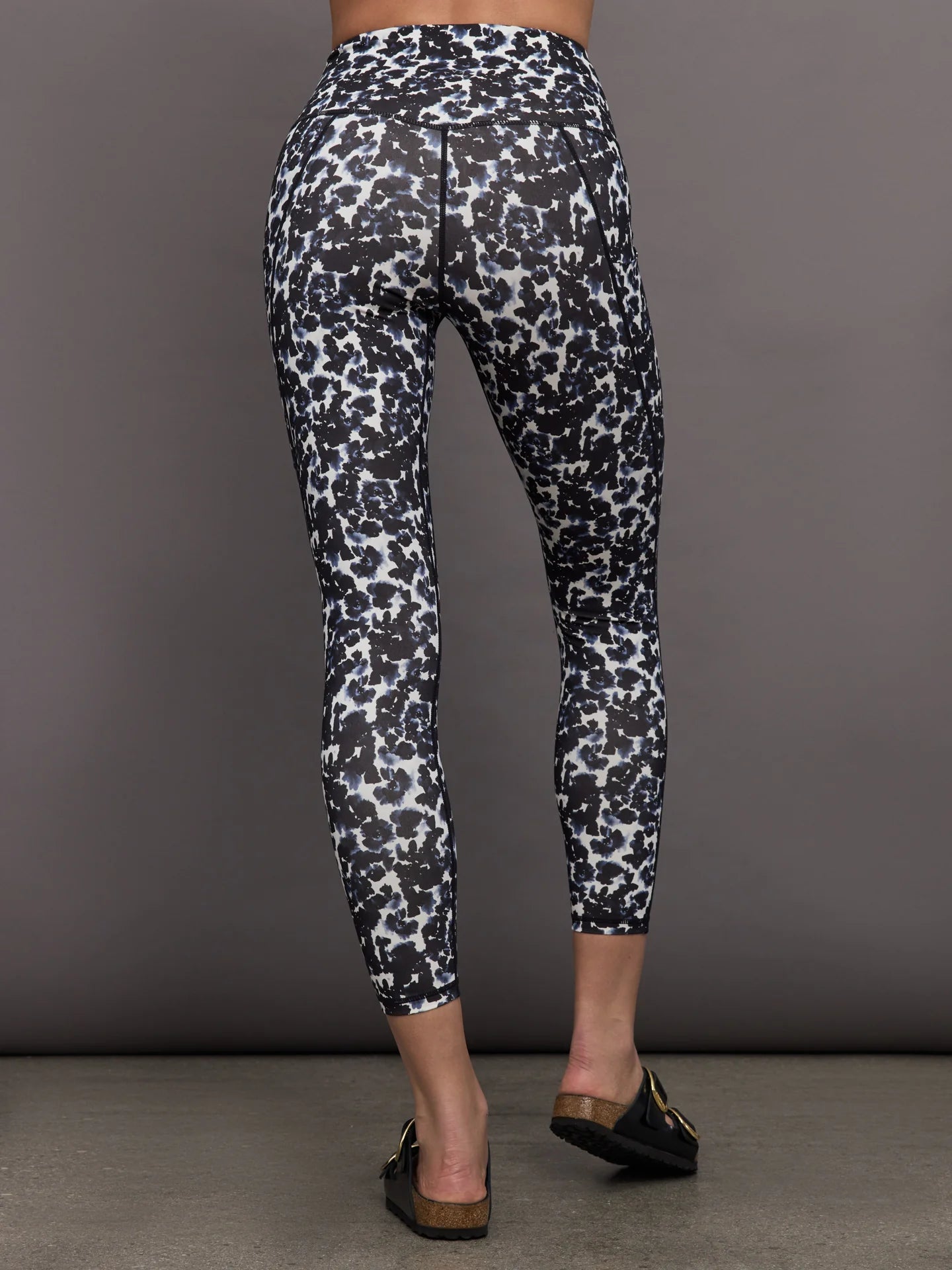 Form High Pocket Legging - Ink Block Floral