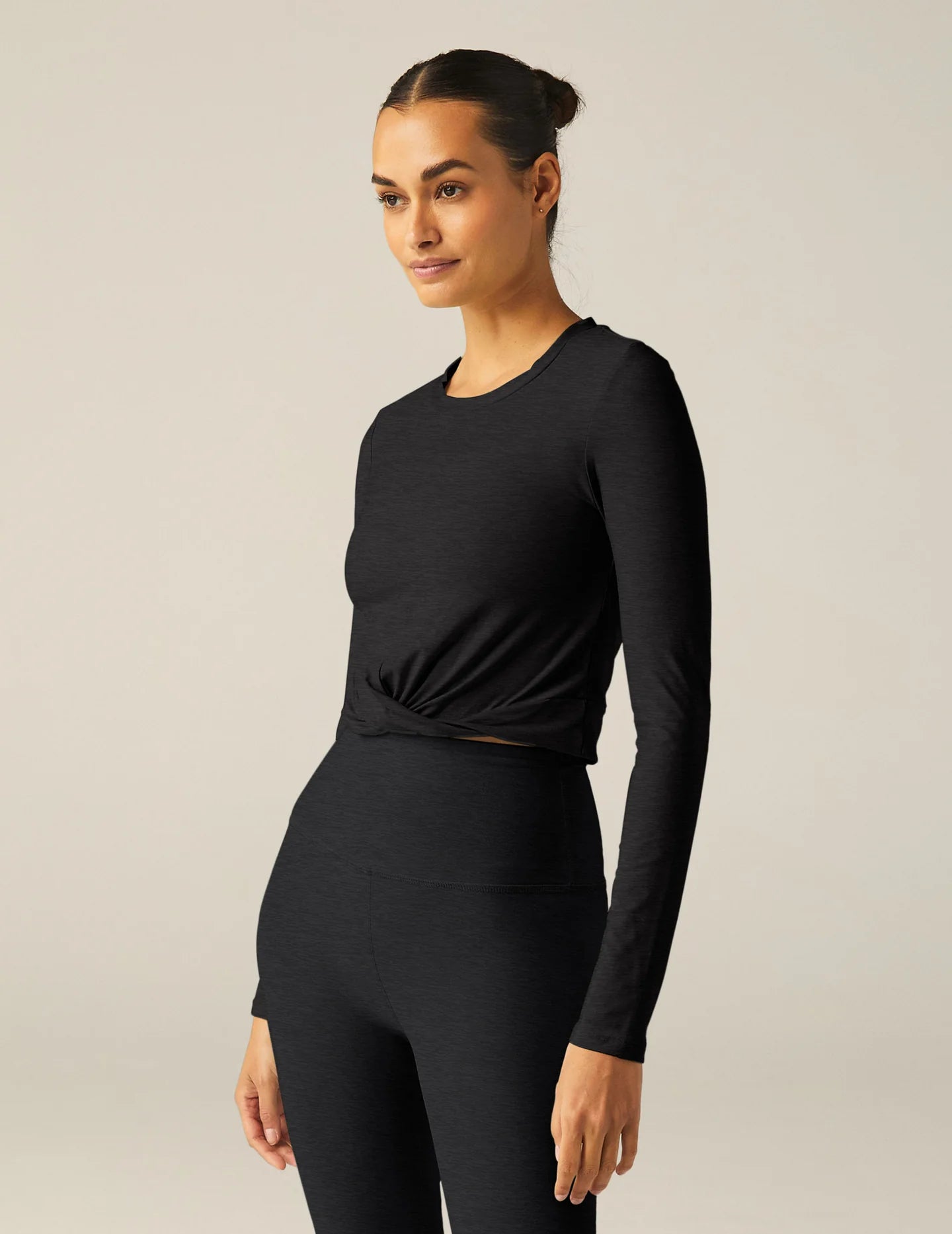 Center Stage Cropped Pullover - Darkest Night