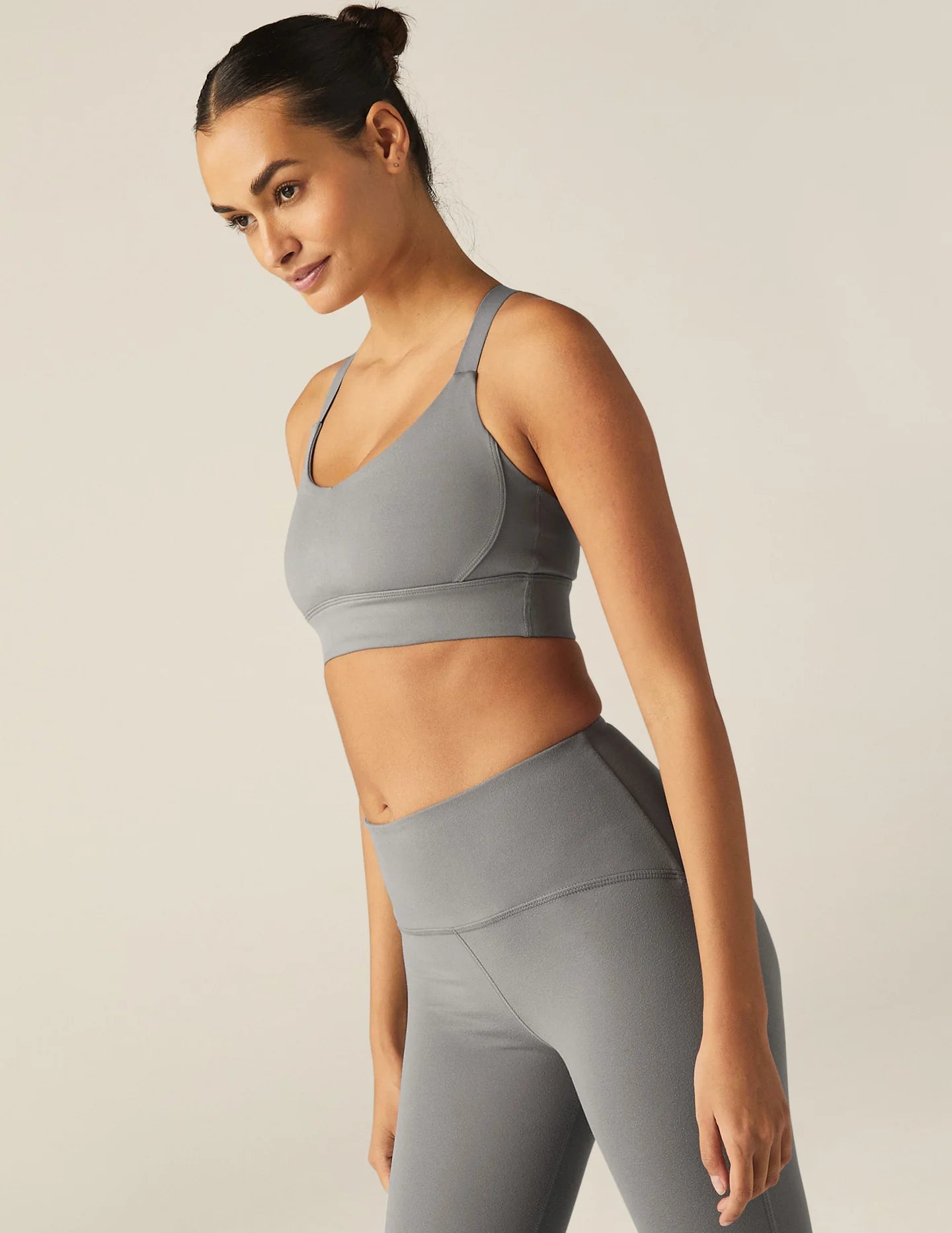 Powerbeyond Strive Cropped Tank - Iron Gray