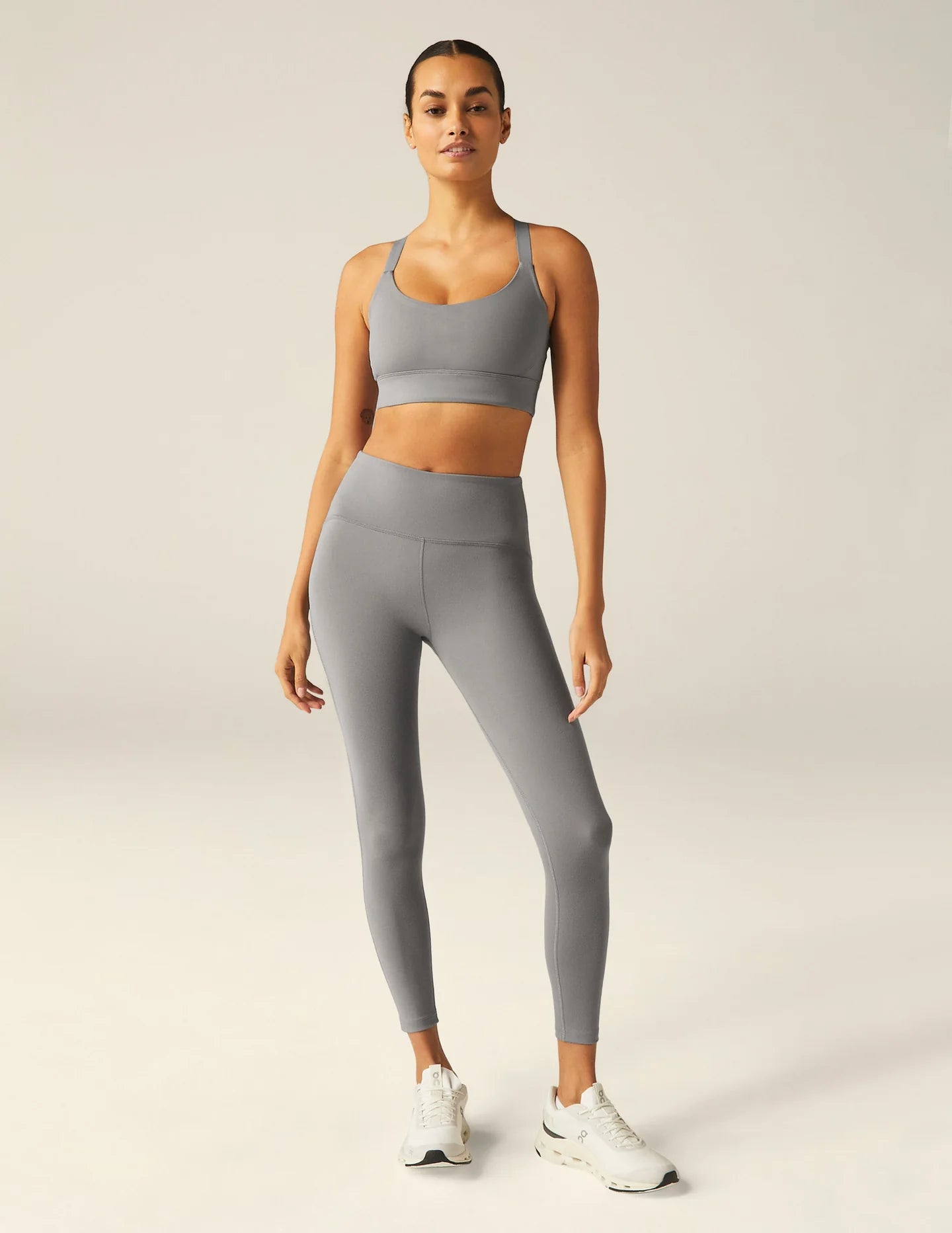 Powerbeyond Strive Cropped Tank - Iron Gray