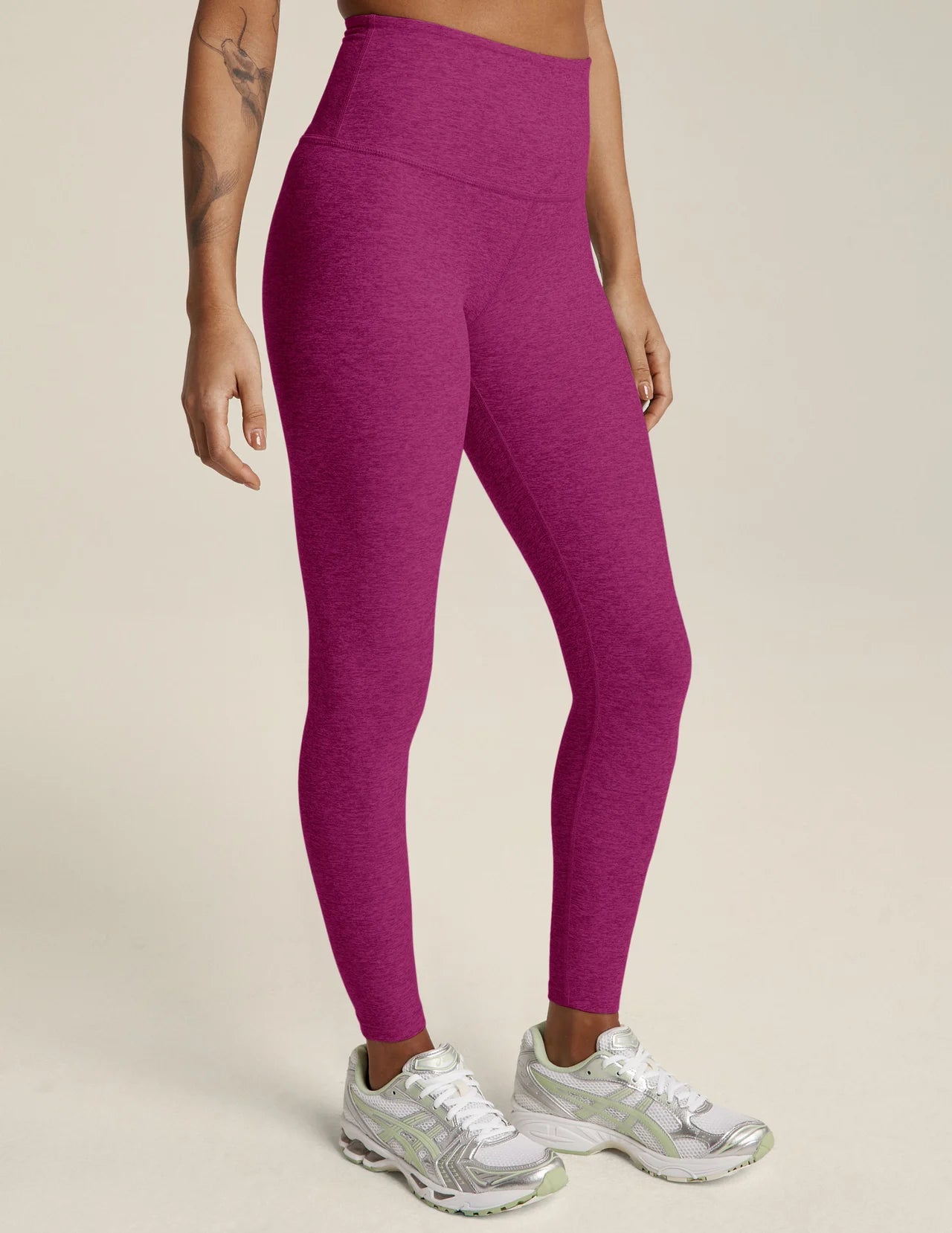 Midi HW Legging - Magenta