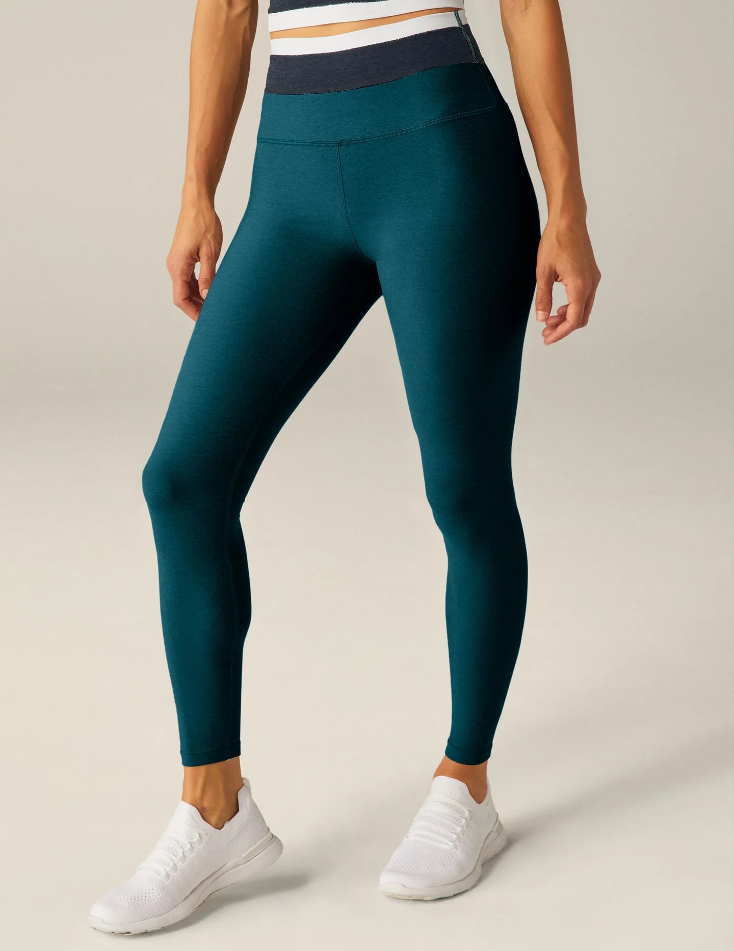 Horizon Colorblock Midi Legging - Majestic Blue