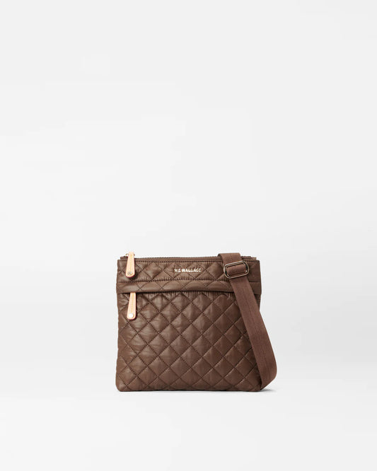 Metro Flat Crossbody - Walnut