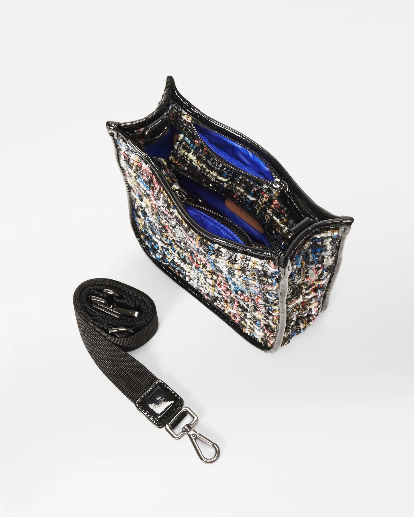 Small Box Crossbody - Midnight Sparkle Boucle