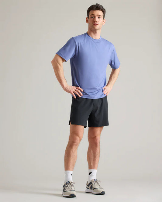 Base Training Short Slv Tee - Morning Blue