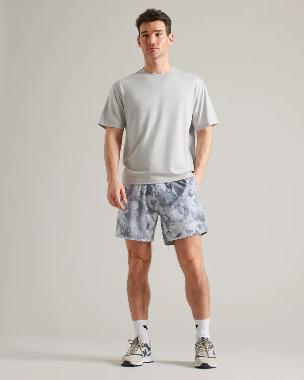 Base Training Short Slv Tee - Sleet Gray