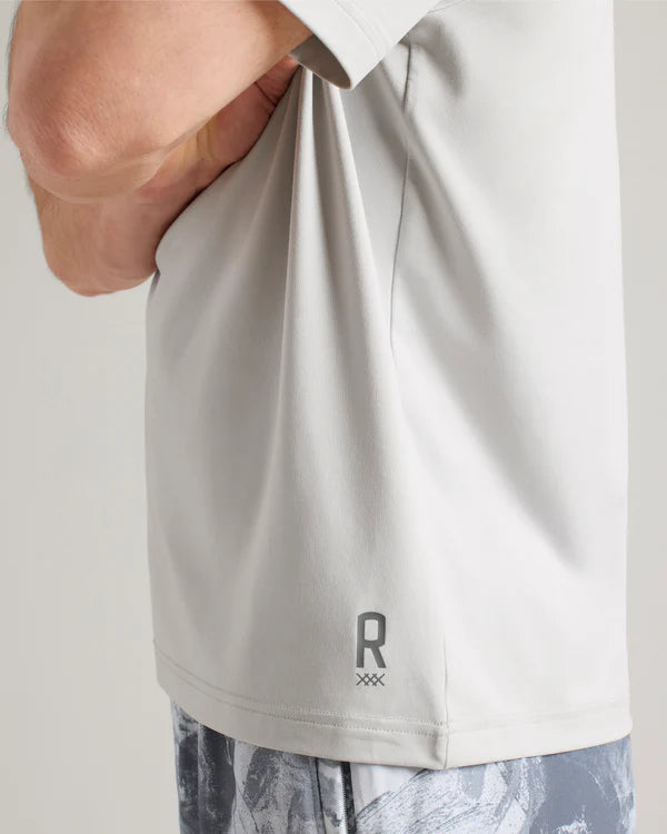 Base Training Short Slv Tee - Sleet Gray