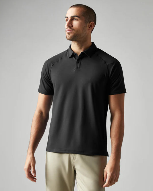 Delta Pique Polo - Black