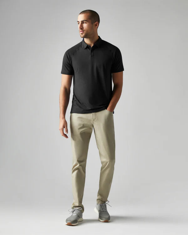 Delta Pique Polo - Black