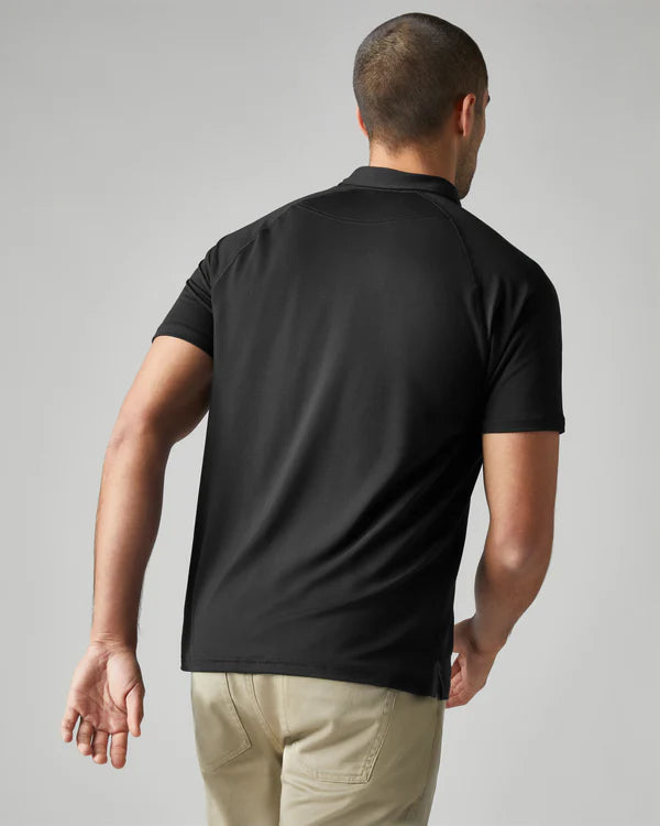 Delta Pique Polo - Black