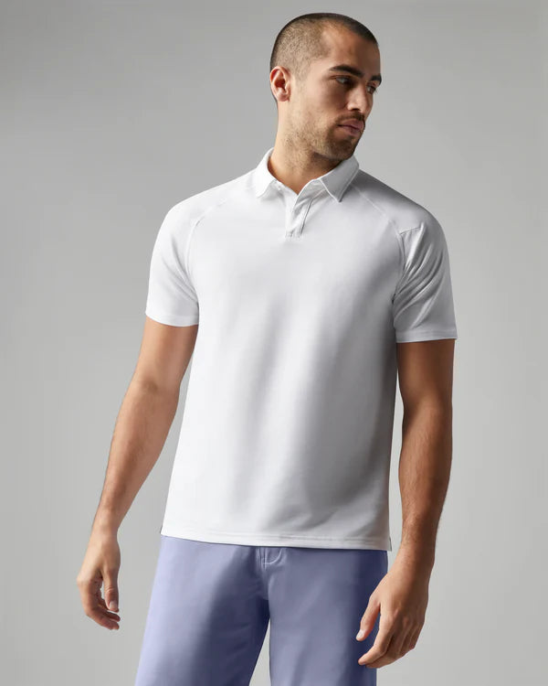 Delta Pique Polo - White