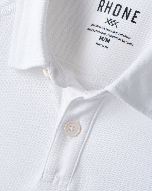 Delta Pique Polo - White