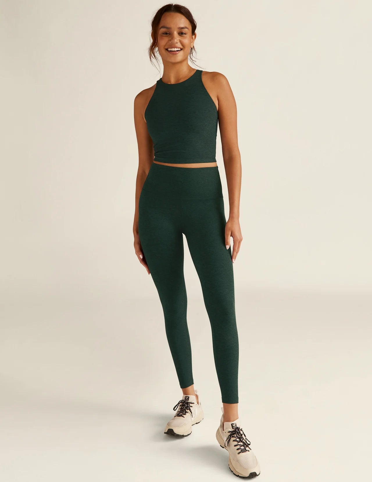 HW Midi Legging - Midnight Green