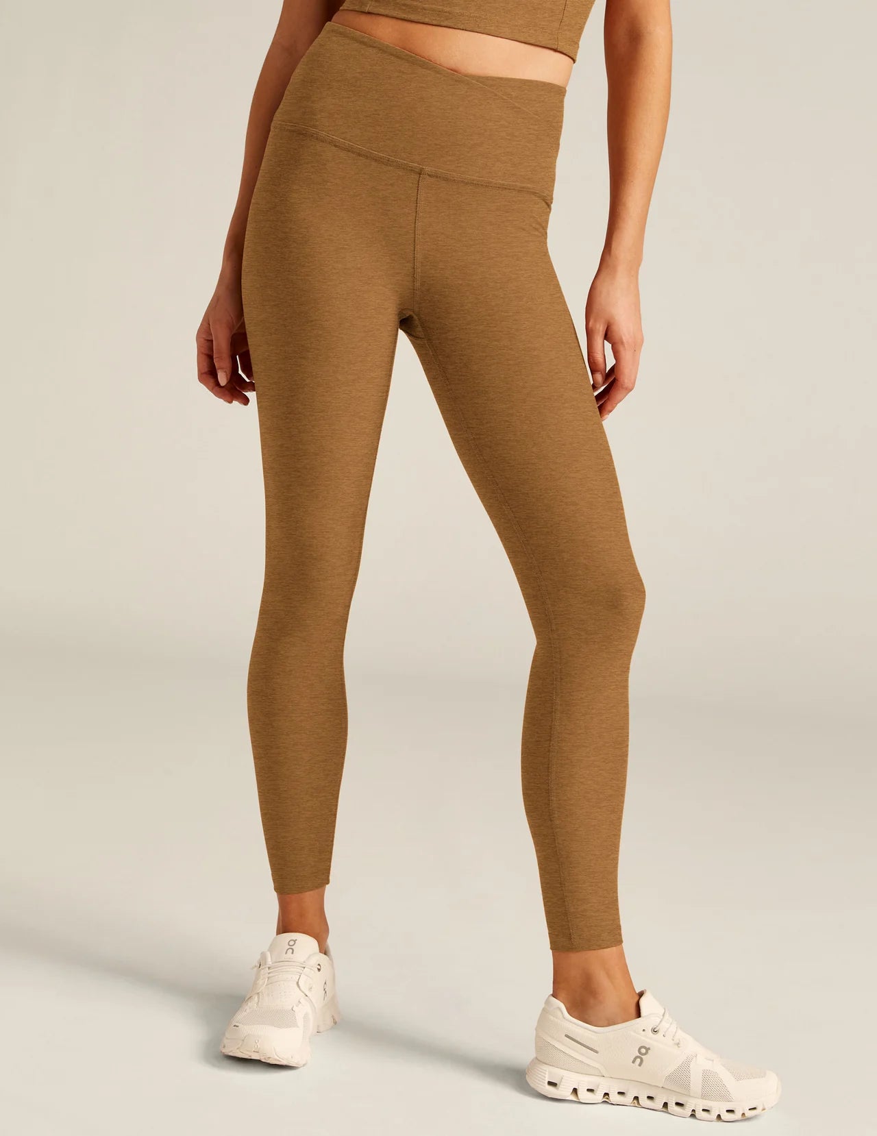 At Your Leisure Midi Legging - Caramel Toffee