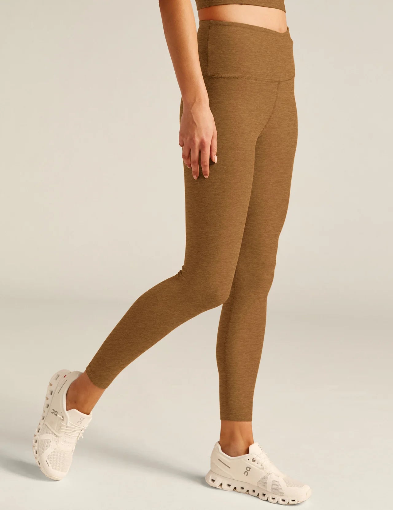 At Your Leisure Midi Legging - Caramel Toffee