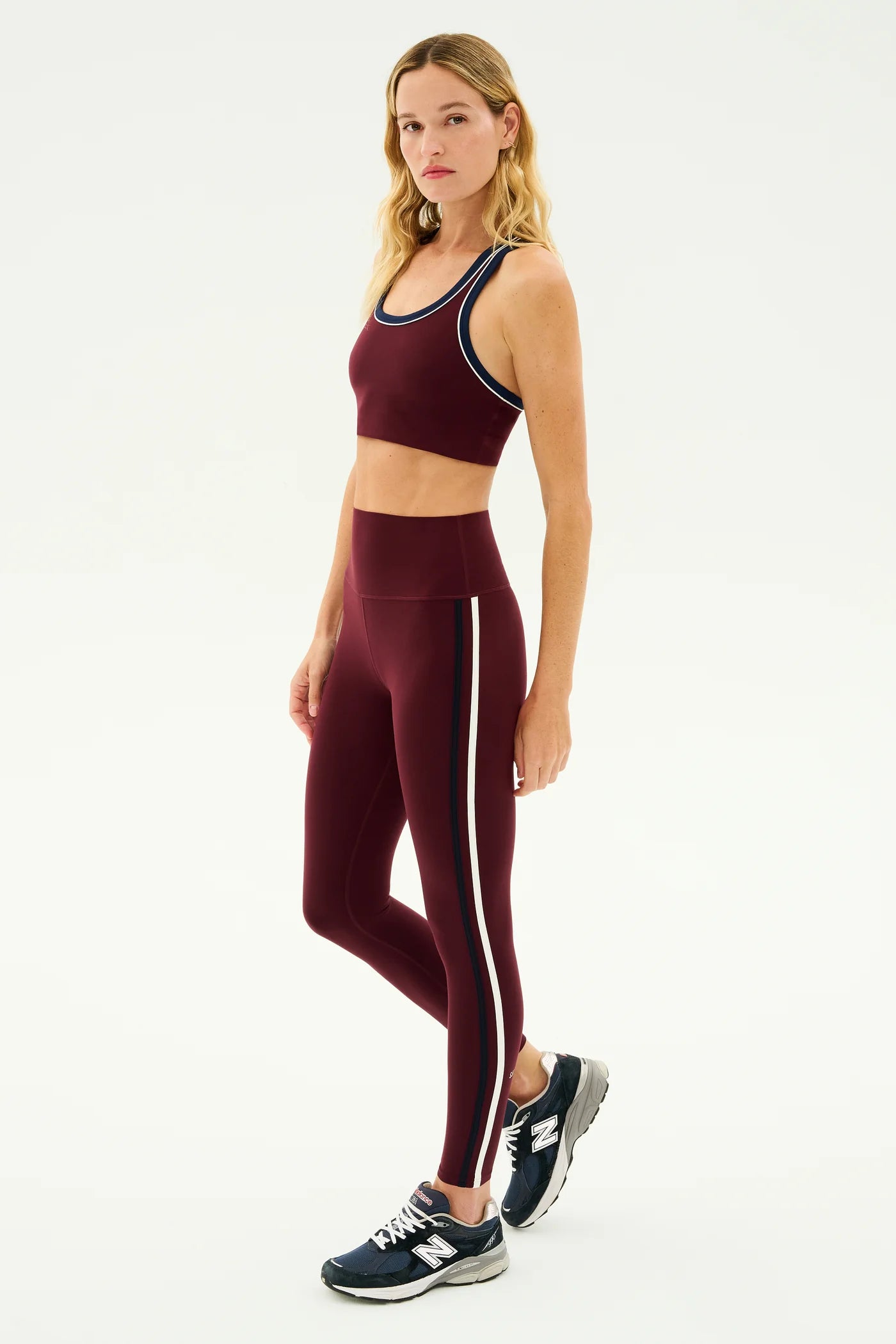 Ella HW Legging - Dark Cherry/Indigo