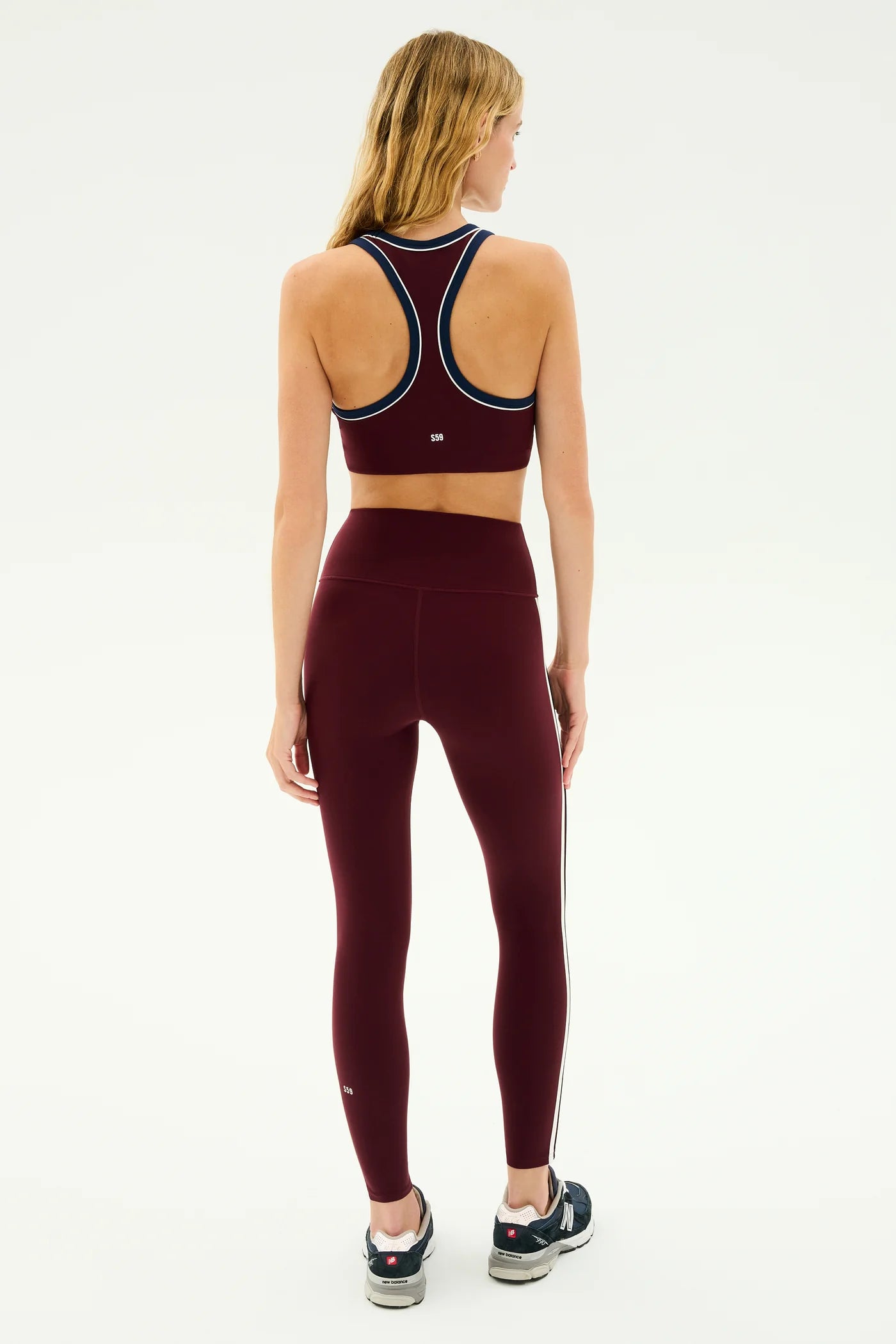 Ella HW Legging - Dark Cherry/Indigo