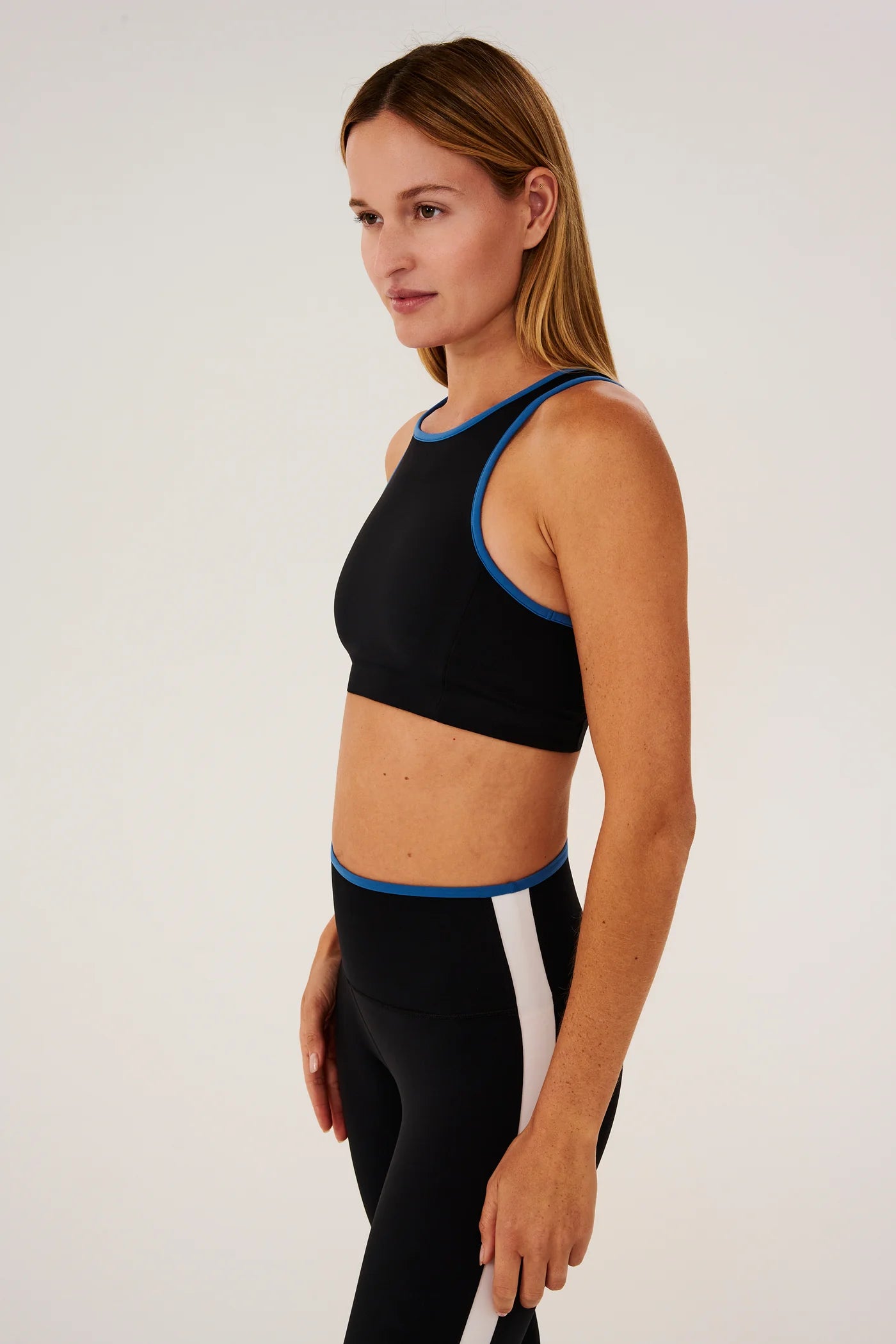 Blake Rigor Bra - Black/Stone Blue