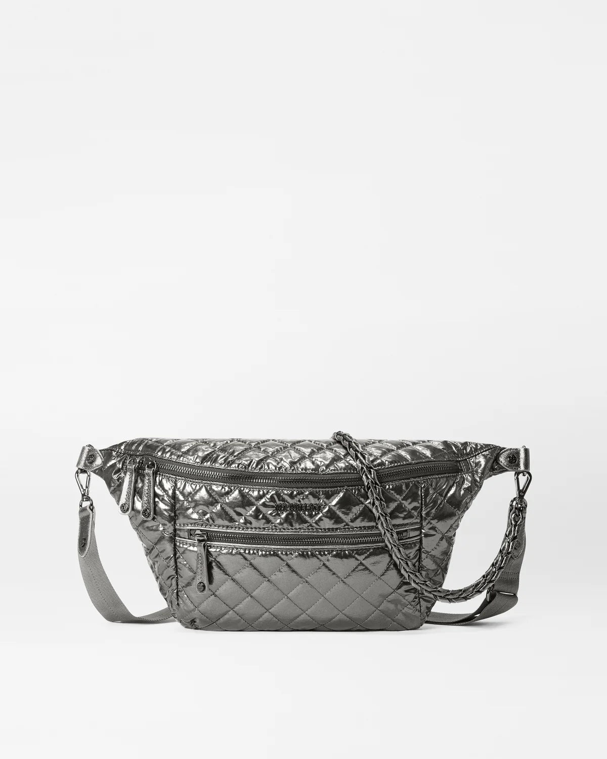 Crosby Crossbody Sling Bag - Pewter Metallic