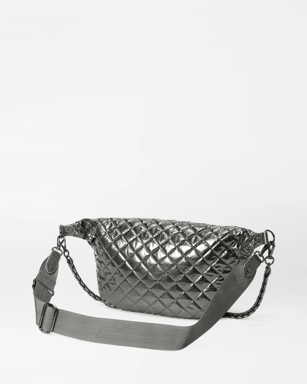 Crosby Crossbody Sling Bag - Pewter Metallic