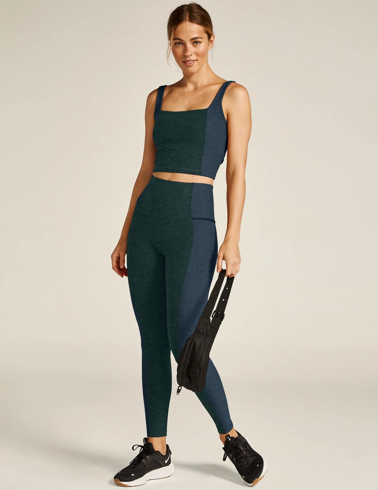 Vitality Colorblock Legging - Midnight Green/Navy