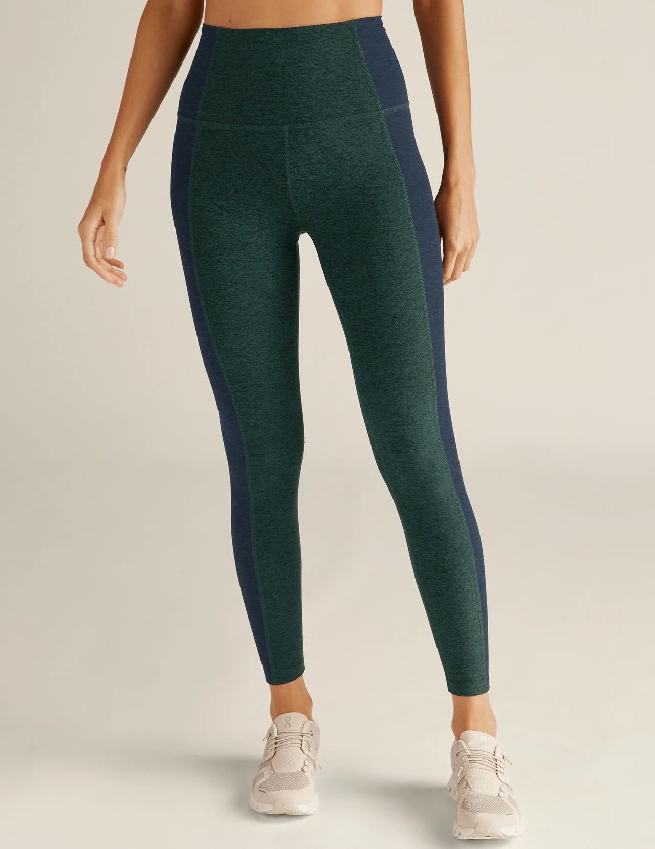 Vitality Colorblock Legging - Midnight Green/Navy