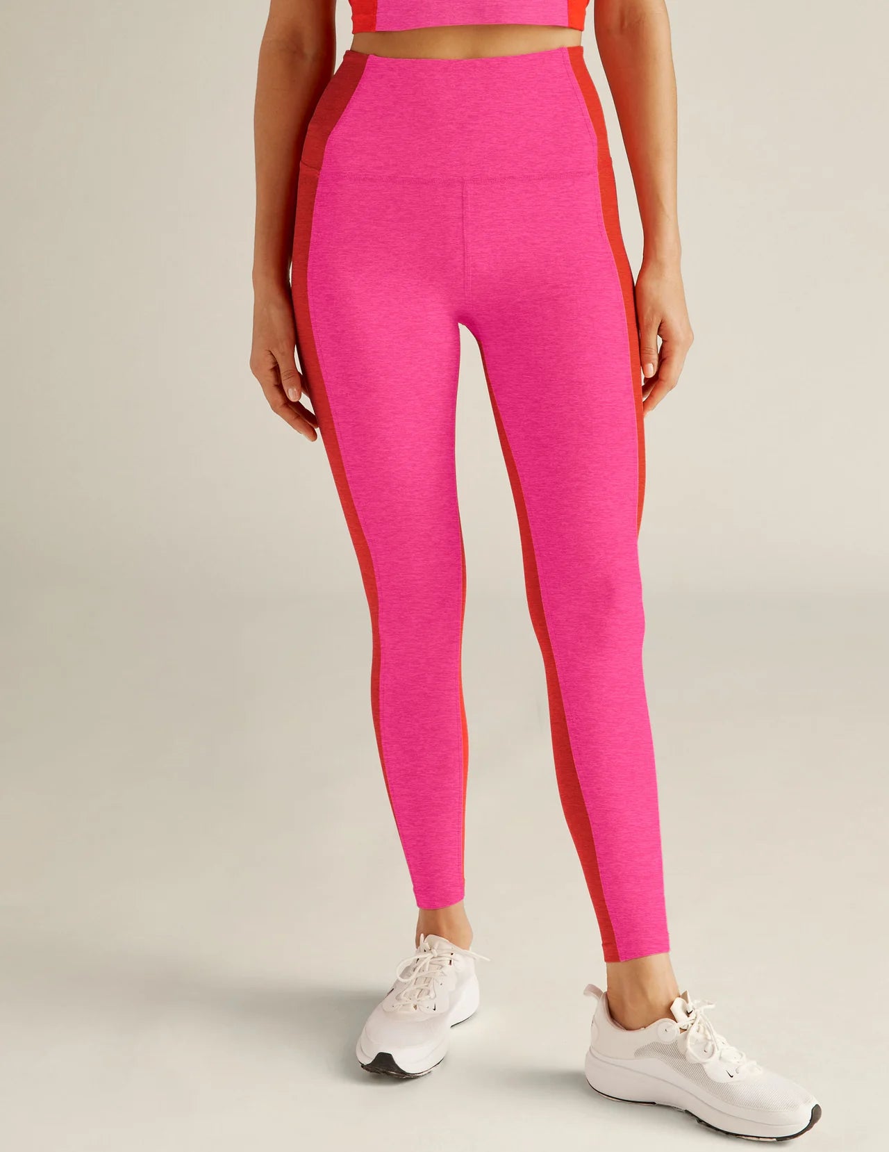 Vitality HW Midi Legging - Pink Punch/Firecracker