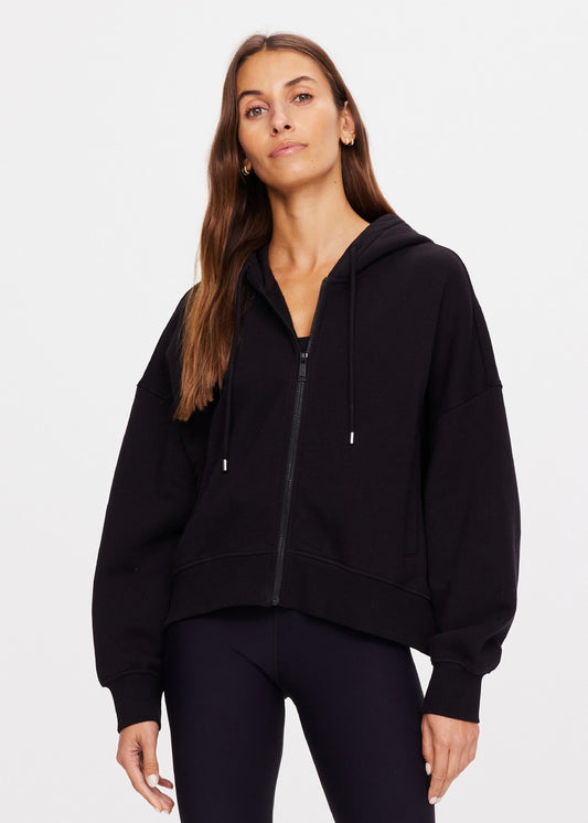 Jude Crop Hoodie - Black