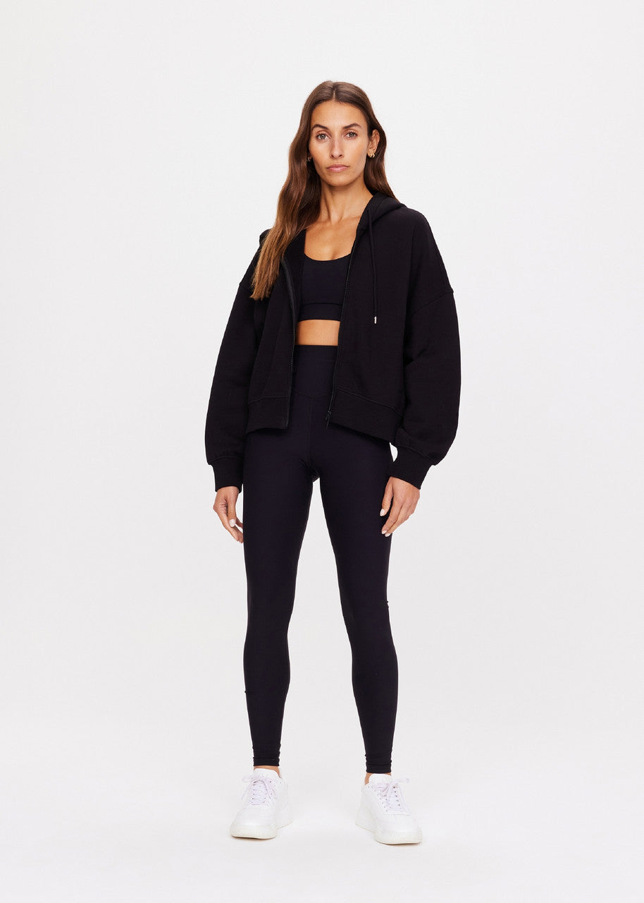 Jude Crop Hoodie - Black