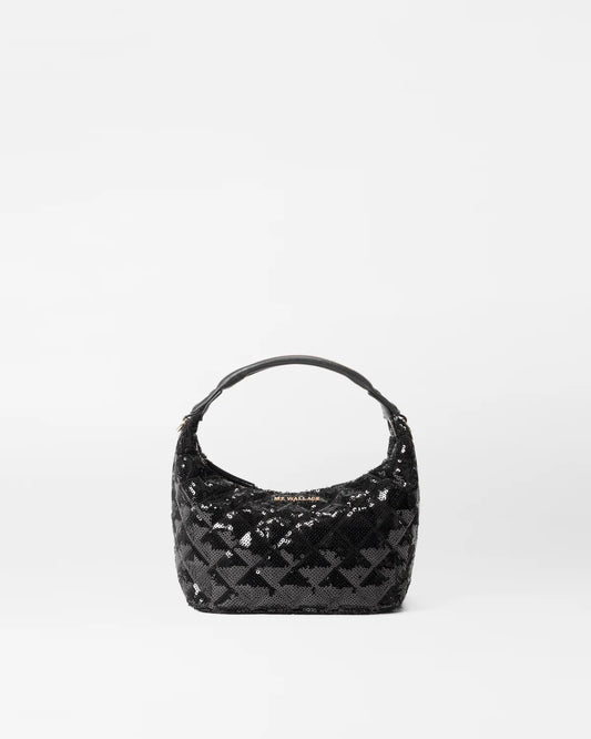 Mini Hobo - Black Sequin