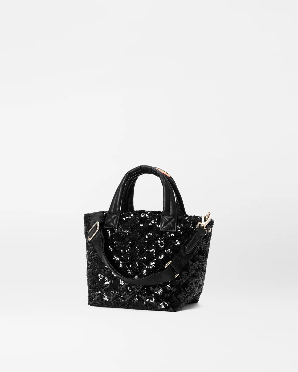 Micro Metro Tote - Black Sequin