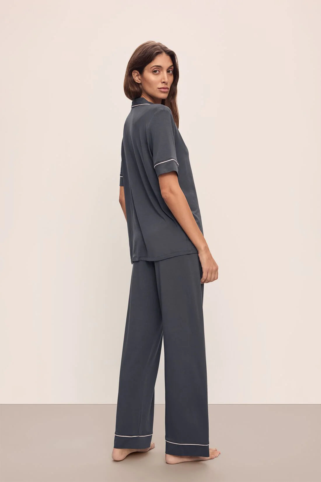 Gisele Short Slv/Pant PJ Set - Graphite