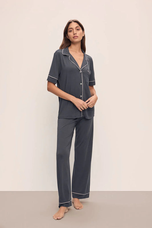 Gisele Short Slv/Pant PJ Set - Graphite