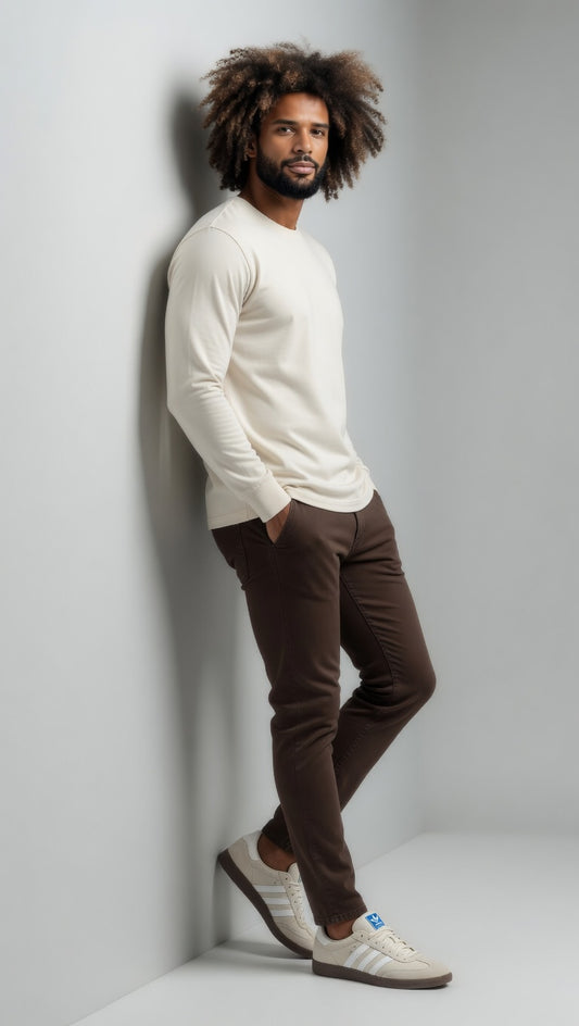 Halo Basic Tee L/S - Ivory