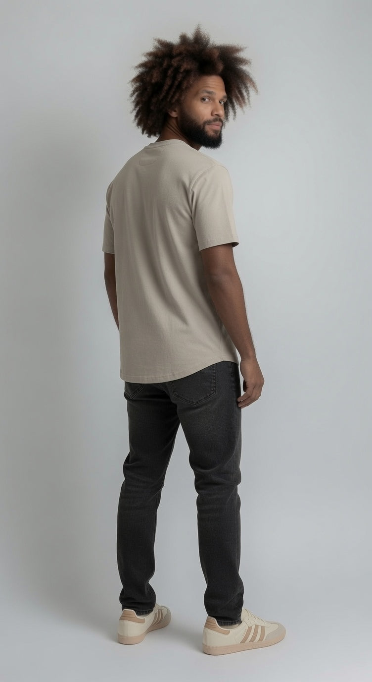 Loft Drop Cut Tee S/S - Cream