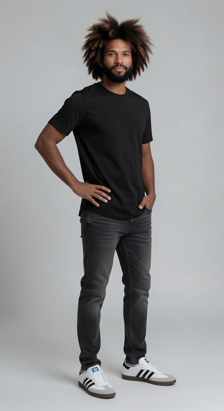 Loft Drop Cut Tee S/S - Black