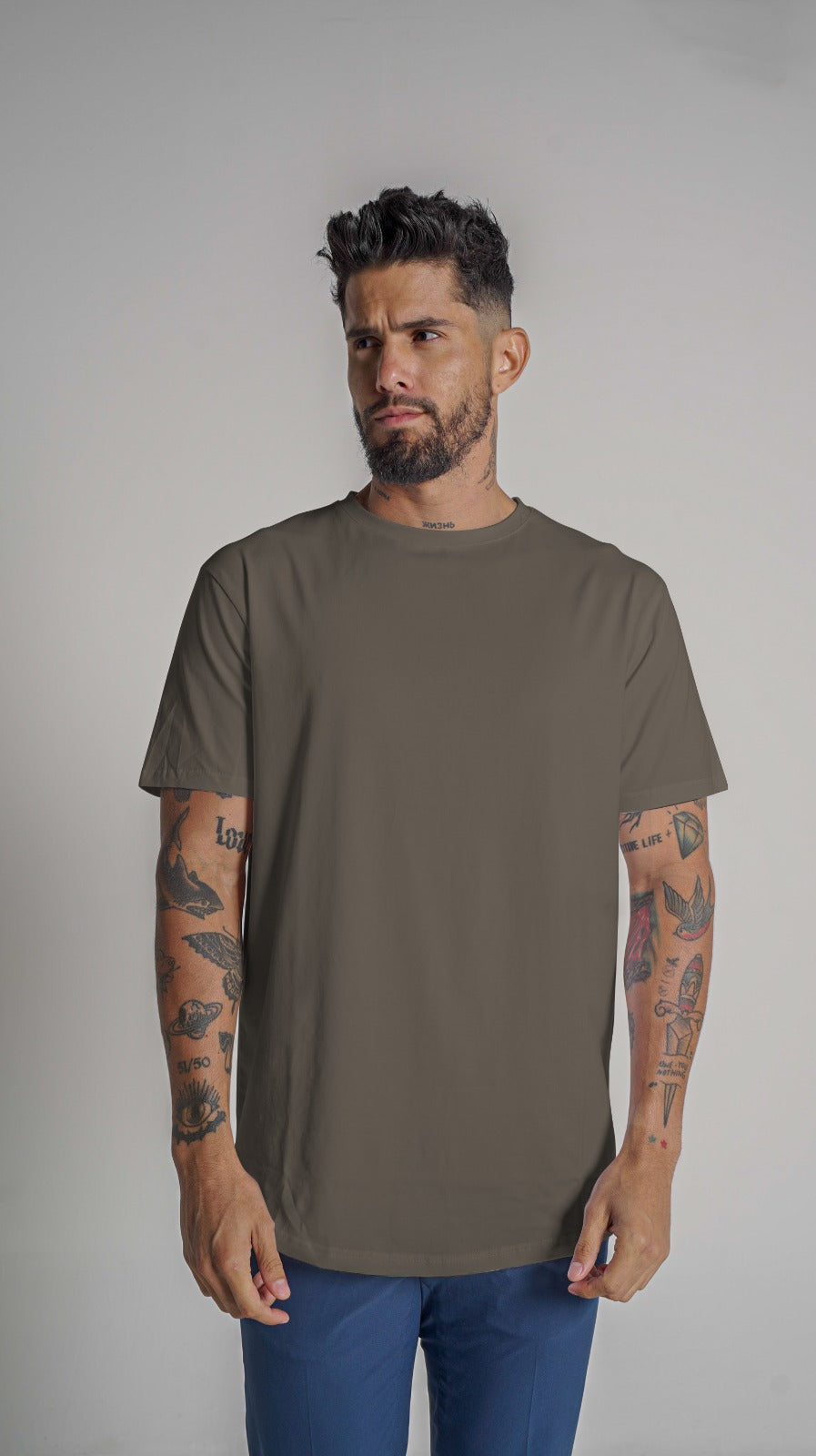 Loft Drop Cut S/S Tee - Brown