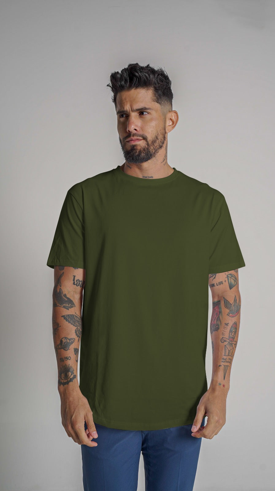 Loft Drop S/S Cut Tee - Military Green