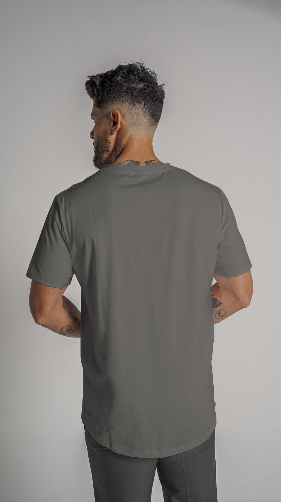 Loft Drop Cut S/S Tee - Dk Taupe